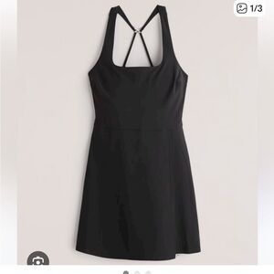 Abercrombie & Fitch Women’s Black Traveler Wrap Mini Athletic Dress